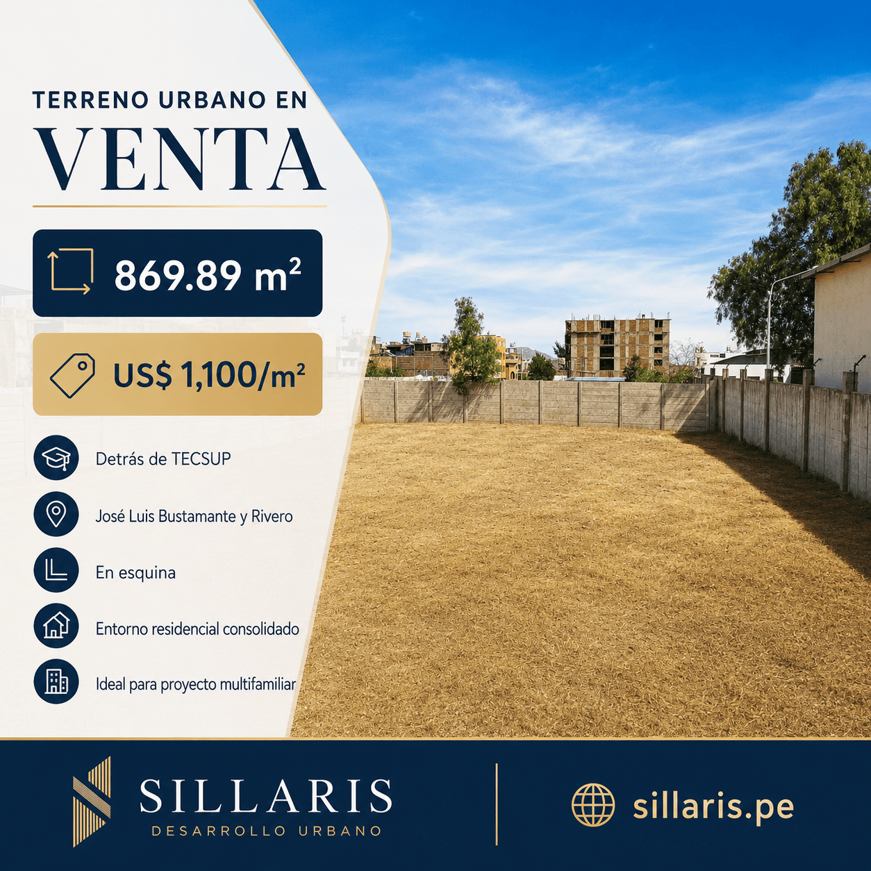 Terreno en Esquina a Espaldas de Tecsup miniatura 2